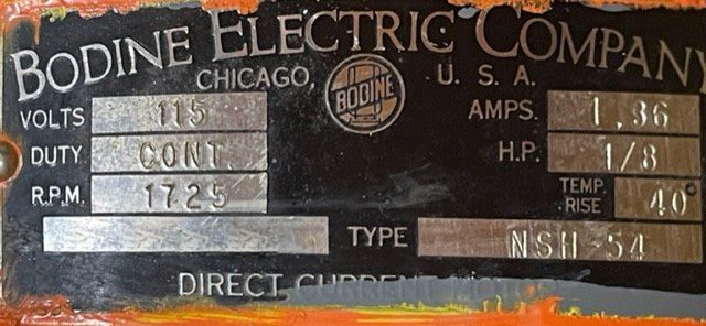 Bodine Electric NSH 54