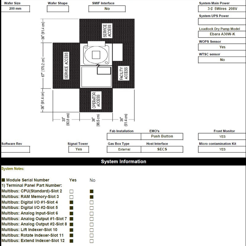 Lam / Novellus Concept One PECVD (Plasma-Enhanced Chemical Vapor Deposition)