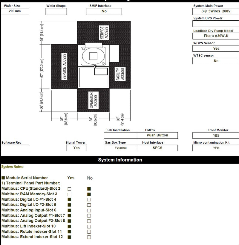 Lam / Novellus Concept One PECVD (Plasma-Enhanced Chemical Vapor Deposition)