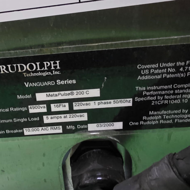 ONTO / Rudolph MetaPulse 200 Film Thickness Measurement System