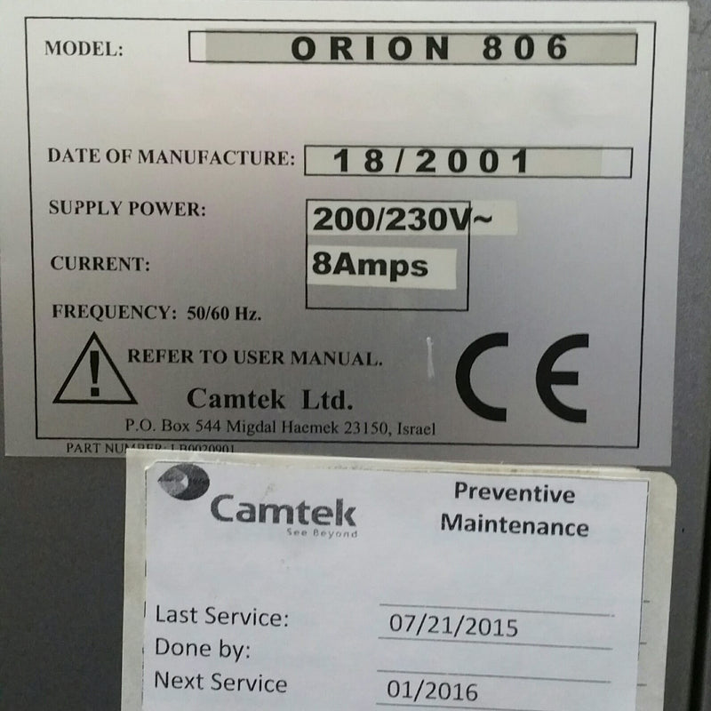 Camtek Orion 806 AOI (Automated Optical Inspection)
