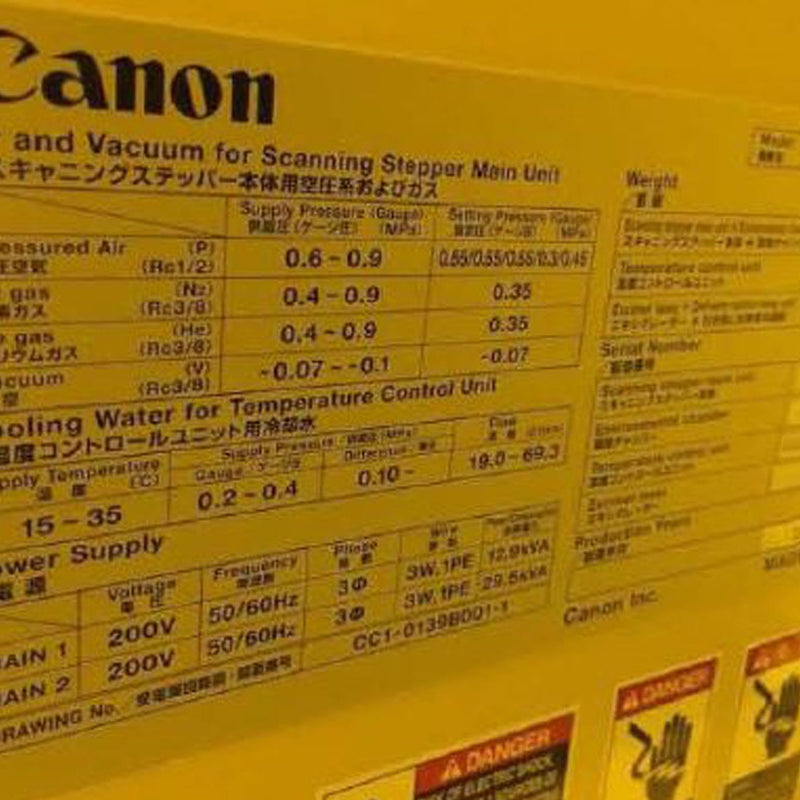 Canon FPA 5000 ES 4 Stepper