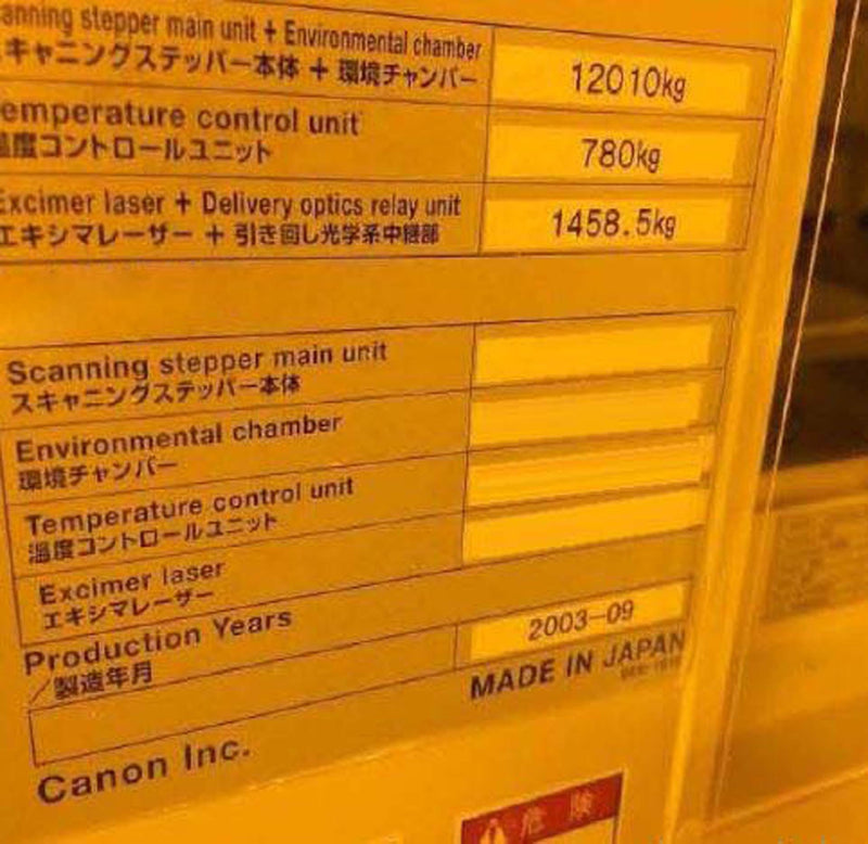 Canon FPA 5000 ES 4 Stepper