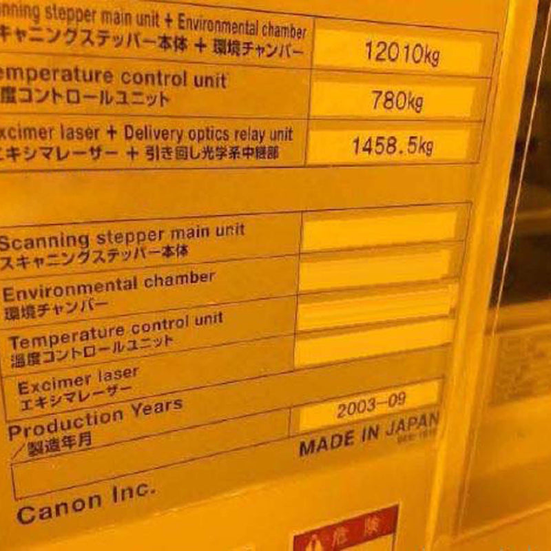 Canon FPA 5000 ES 4 Stepper