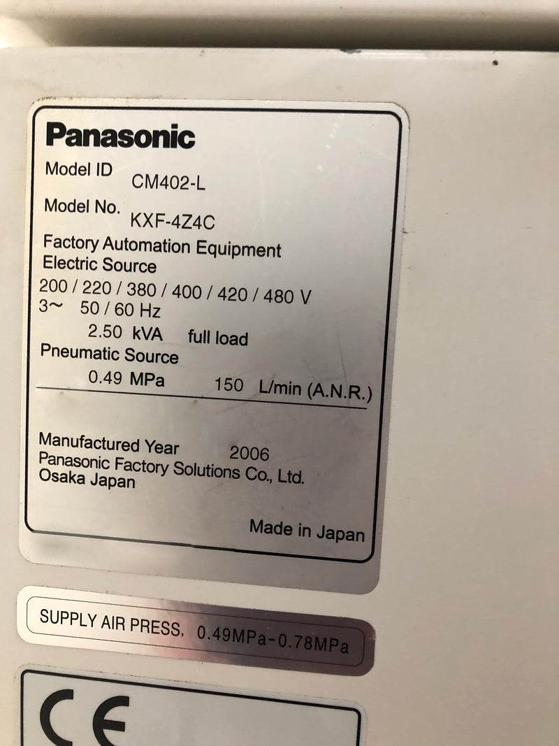 Panasonic CM 402 L Pick and Place
