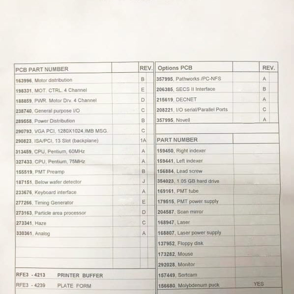KLA 6220 Inspection System