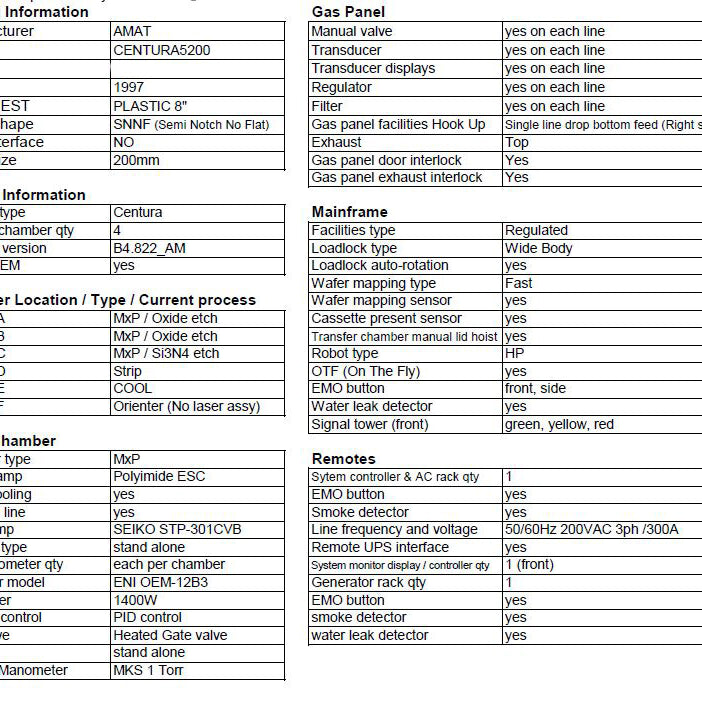 Applied Materials Centura MXP Chamber