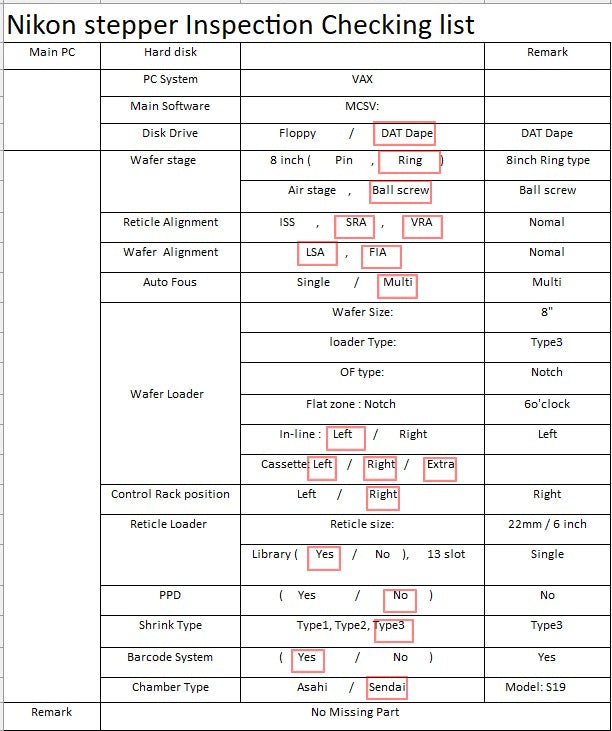 Nikon NSR 2205 i 12 D i-Line Stepper