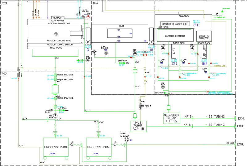 Veeco K 465 i HP MOCVD Reactor (Metal Organic Chemical Vapor Deposition)