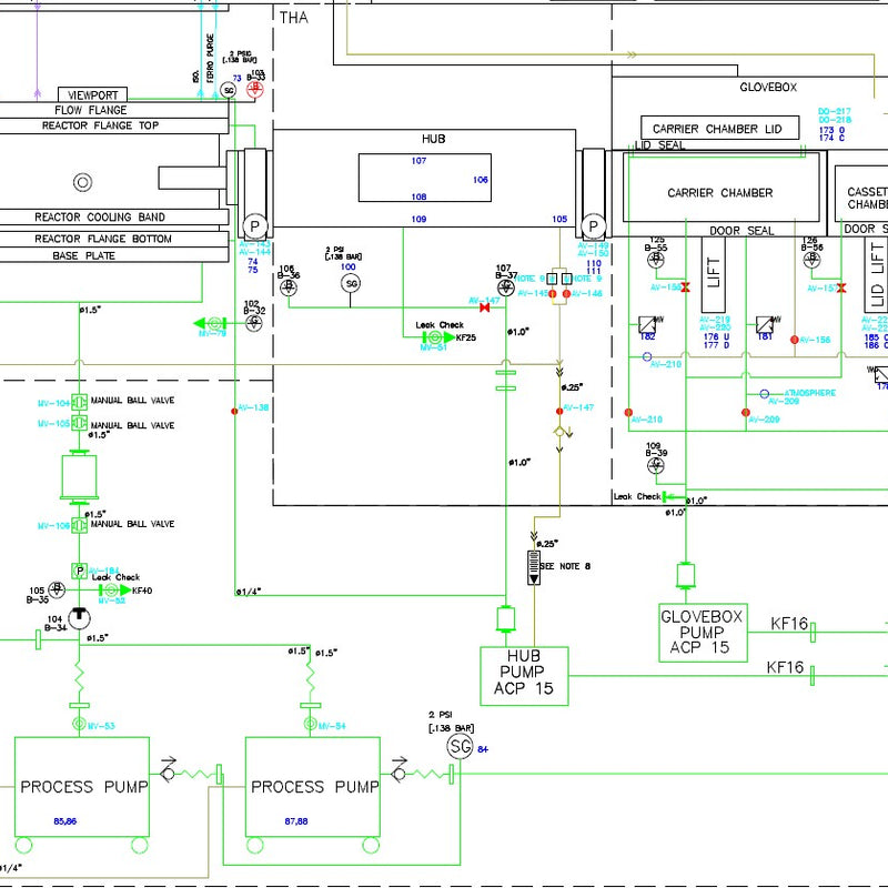 Veeco K 465 i HP MOCVD Reactor (Metal Organic Chemical Vapor Deposition)