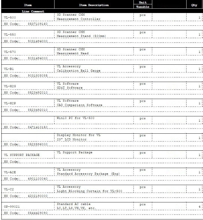 Keyence VL 500 3D Scanner Coordinate Measuring Machine