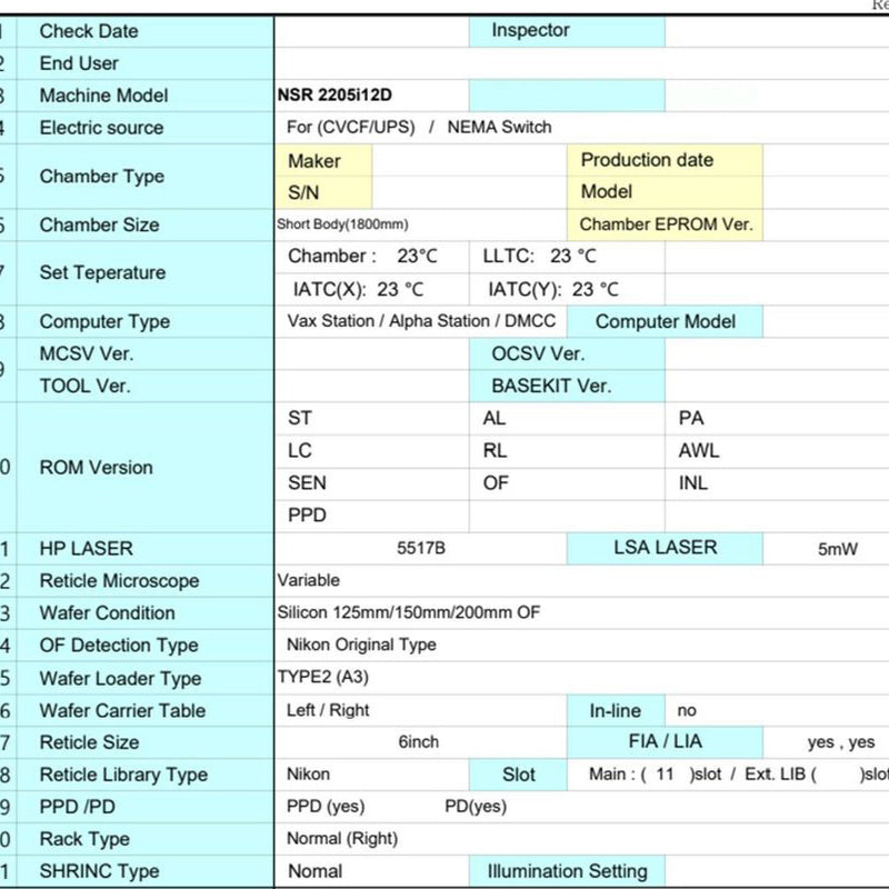 Nikon NSR 2205 i 12 D
