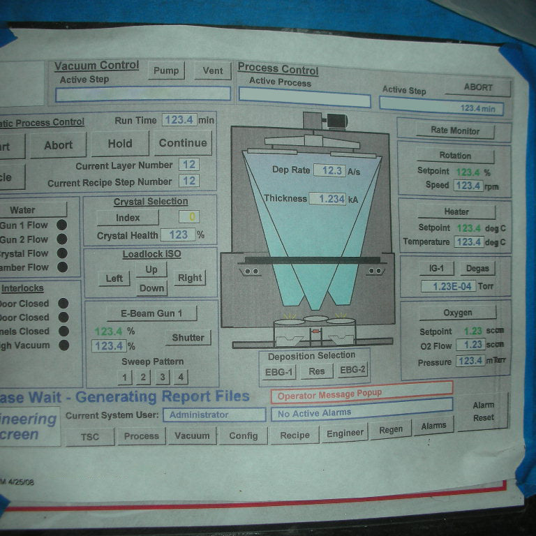 CVC 2800 LL Load Lock Dual Process Chamber Sputtering System