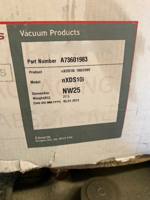 Edwards nXDS 10 i Dry Vacuum Pump