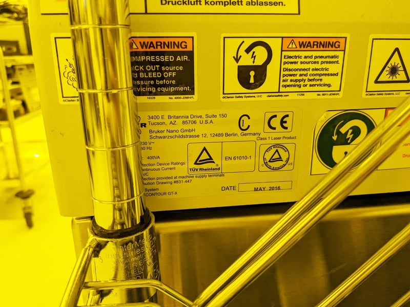 Bruker Contour GTX White Light Interferometer (WLI)