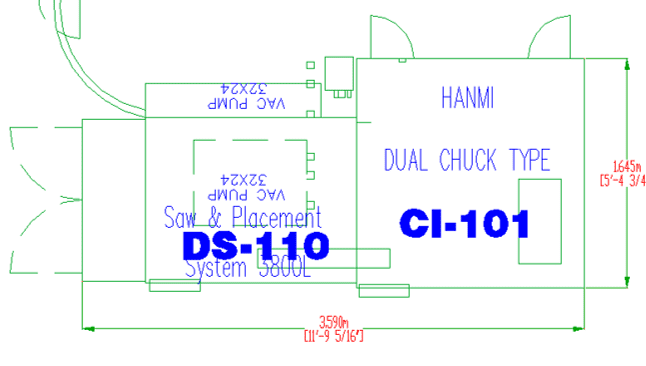 Hanmi 3800 LD Sawing & Placement Singulation Tool