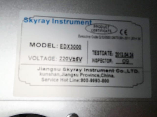 Skyray EDX 3000 EDX (Energy Dispersive X-ray Spectroscopy)