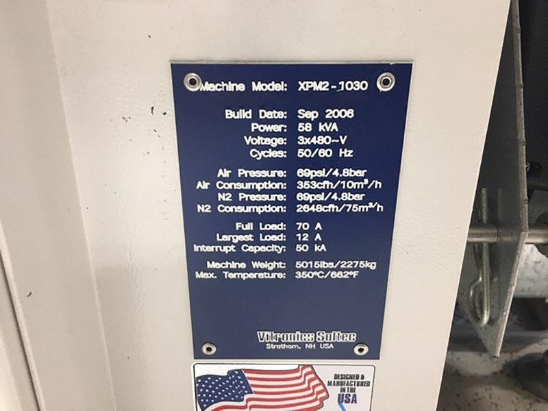 Vitronics XPM 2 1030 Oven