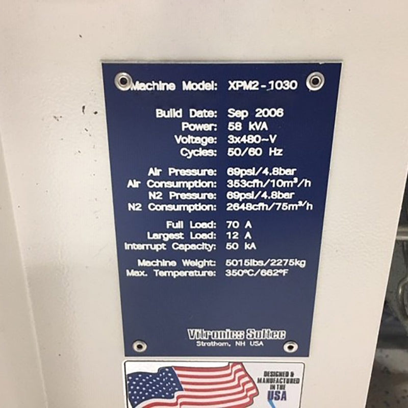 Vitronics XPM 2 1030 Oven