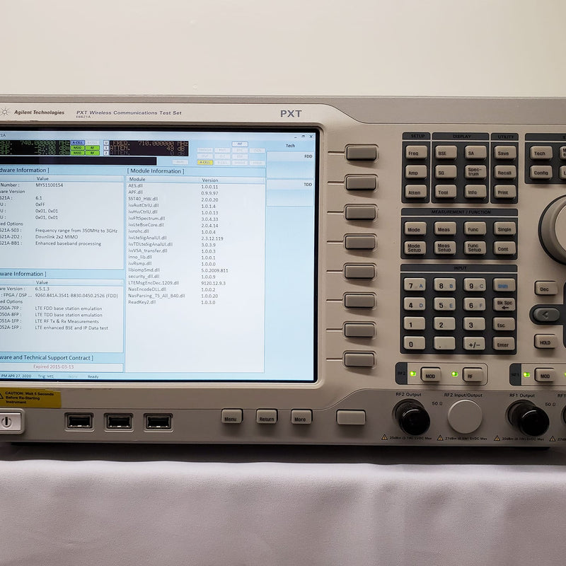 Keysight Communication Module Test Keysight / Agilent E 6621 A PXT Wireless Communication Test Set ...