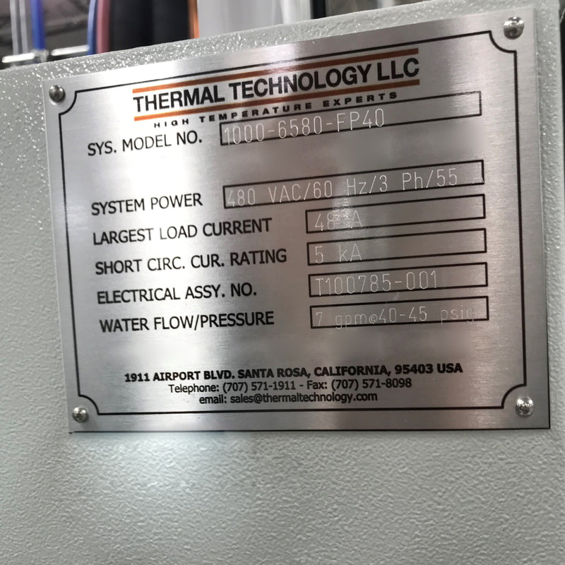 Thermal Technology 1000-6580-FB 40 Furnace