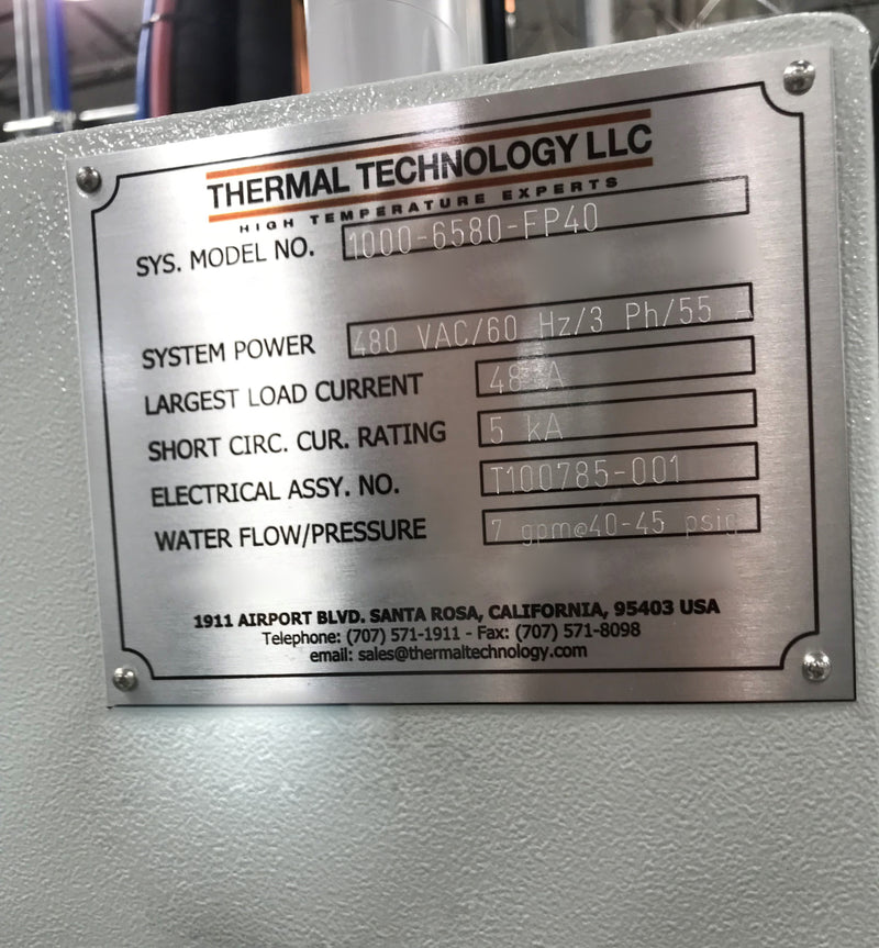 Thermal Technology 1000-6580-FB 40 Furnace
