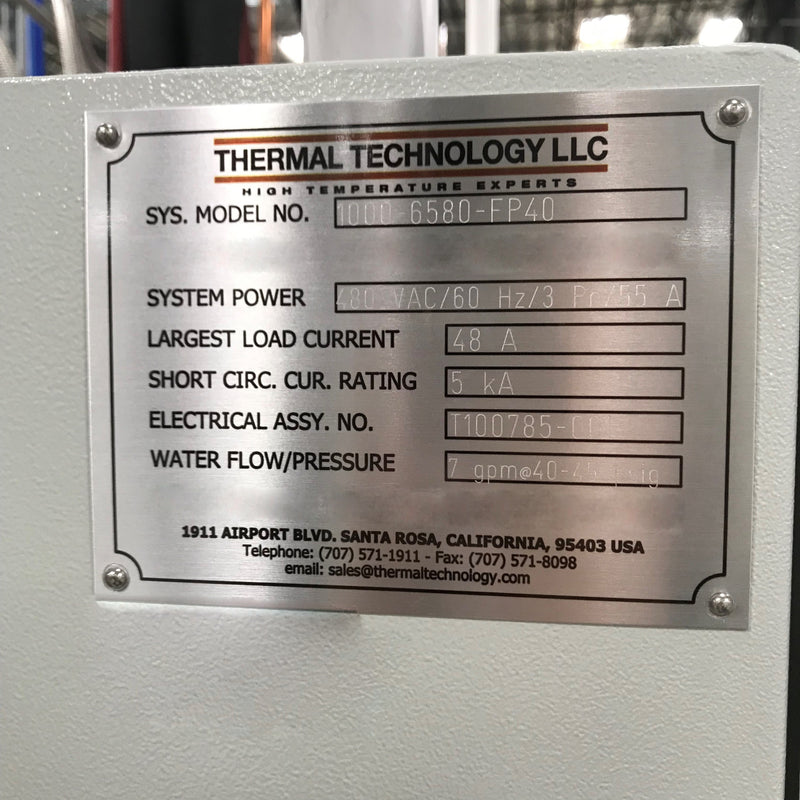 Thermal Technology 1000-6580-FB 40 Furnace