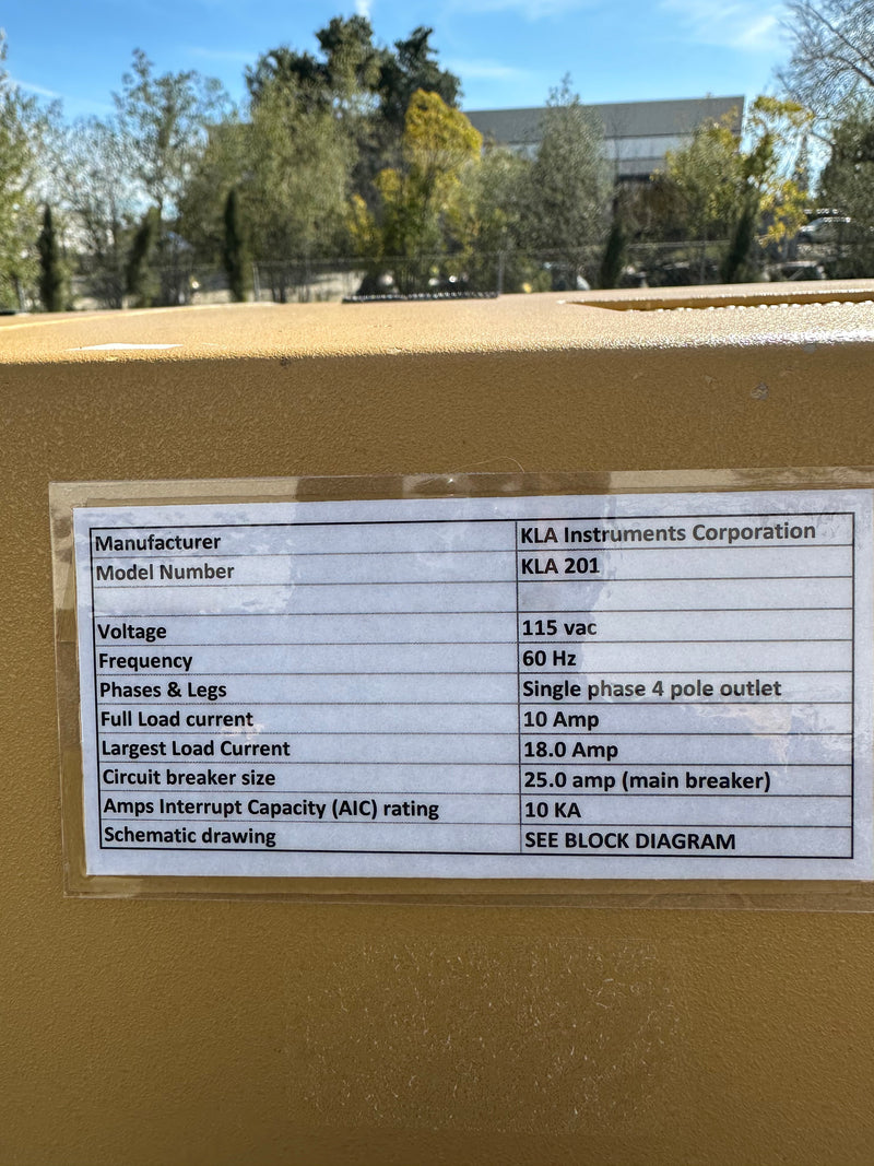 KLA 201 Mask Inspection