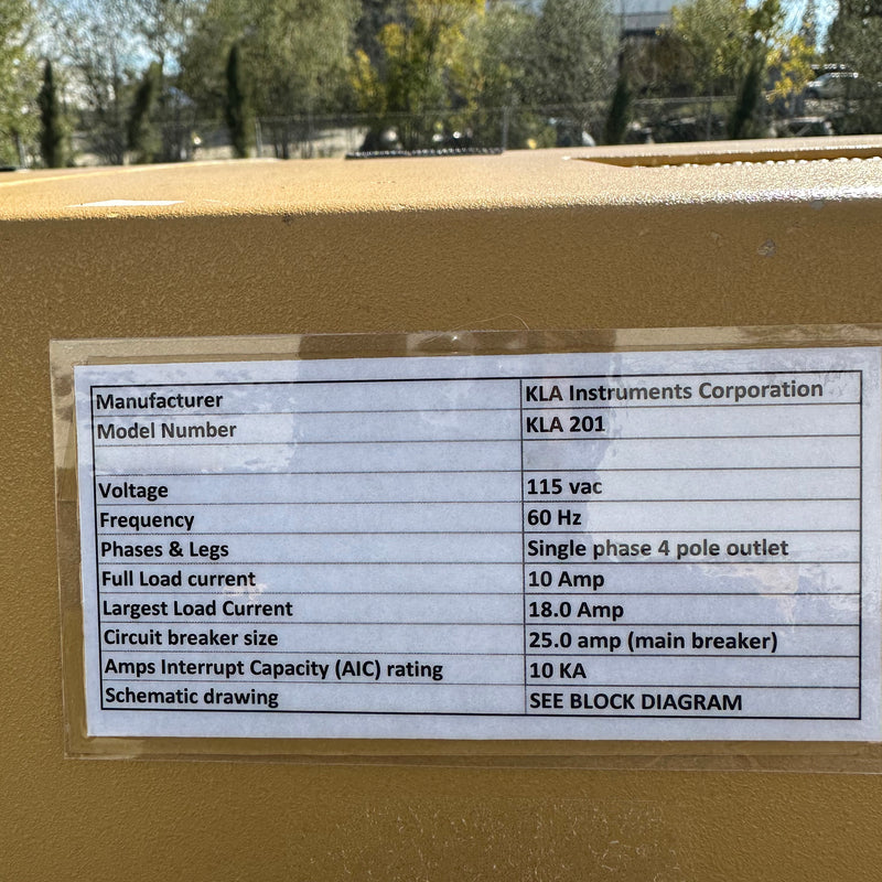 KLA 201 Mask Inspection