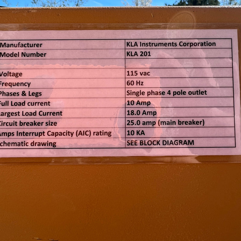 KLA 201 Mask Inspection