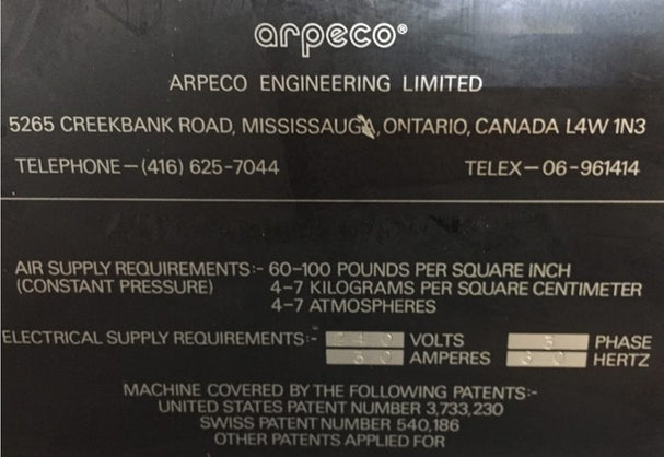 Arpeco Slitter Rewinder