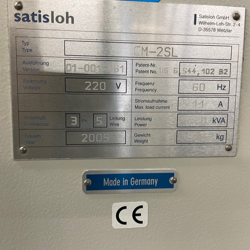 Satisloh CM 2 SL Polisher