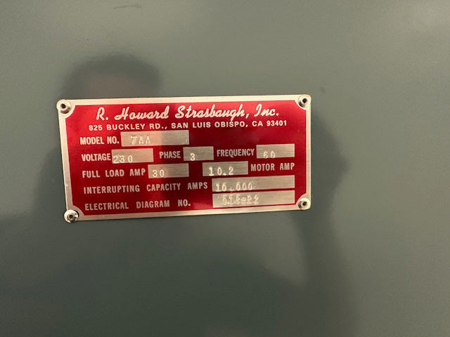 Strasbaugh 7 AA Back Grinder