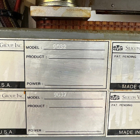 SVG 90 Coater / Developer Track