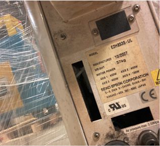 Seiko / Epson E 2 H 853 S-UL Robot Arm