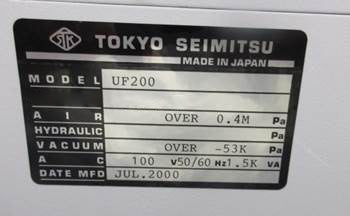 Accretech / TSK UF 200 Automatic Wafer Prober