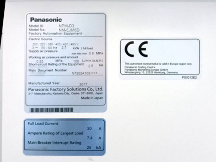 Panasonic NPM D 3 Surface Mounter