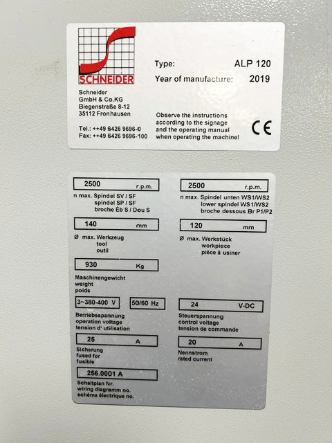 Schneider ALP 120 CNC Polisher