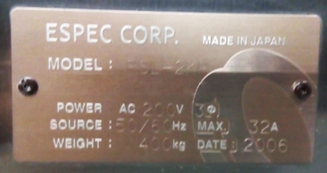 ESPEC PSL 2 KP Ultra Low Temperature & Humidity Chamber
