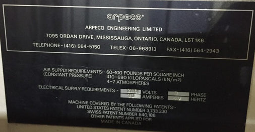 Arpeco Slitter Rewinder