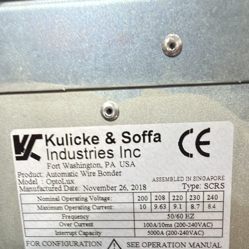 K&S OptoLux Automatic Wire Bonder