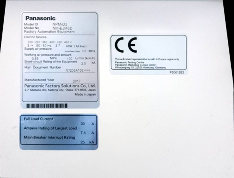 Panasonic NPM D 3 Surface Mounter