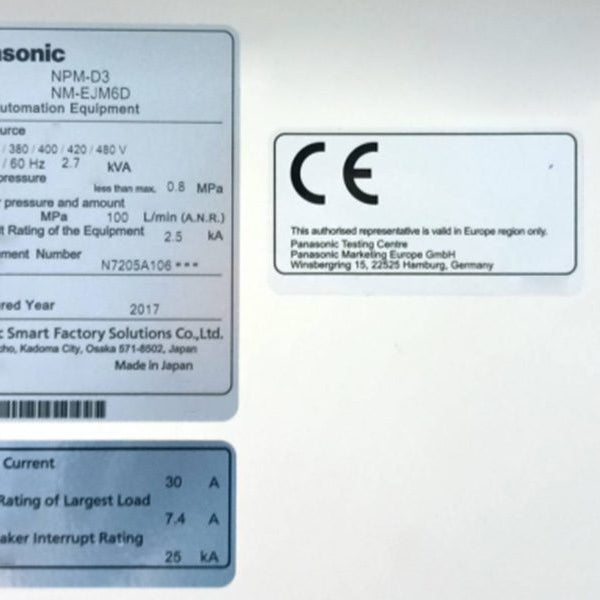 Panasonic NPM D 3 Pick and Place