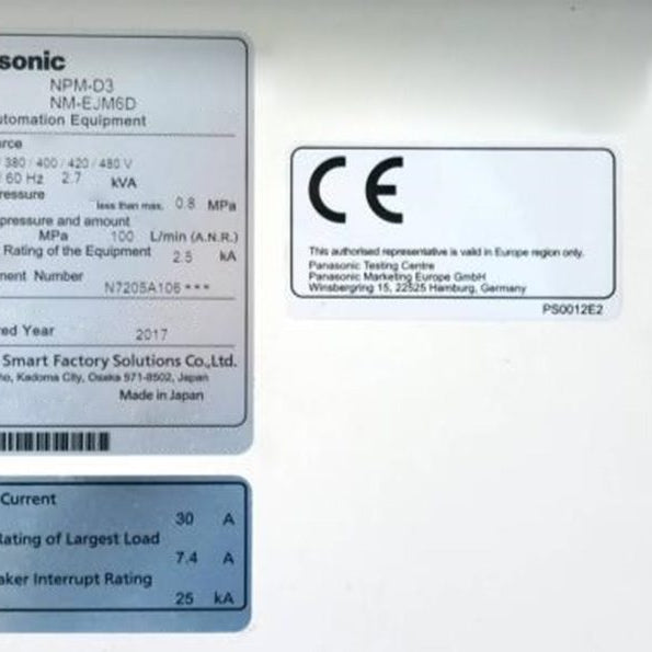 Panasonic NPM D 3 Pick and Place