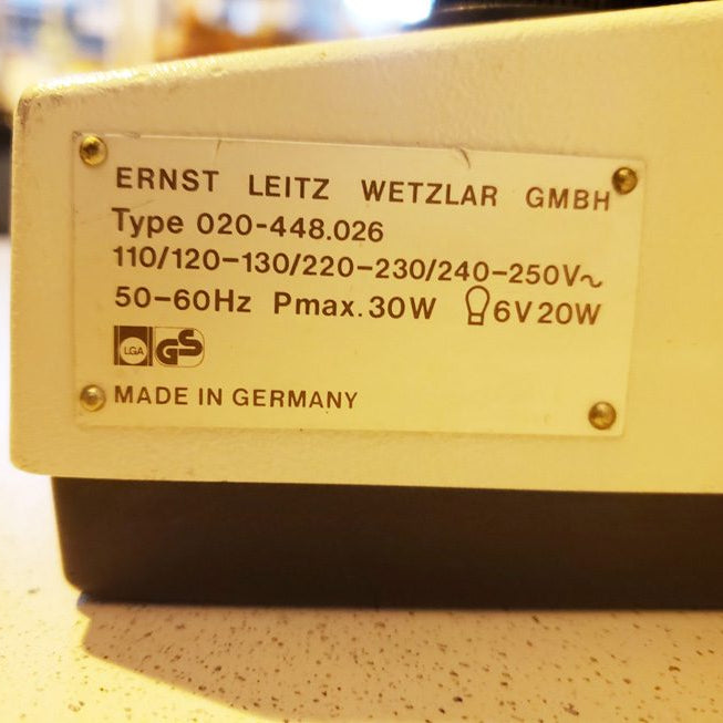 Leitz Ergolux Microscope