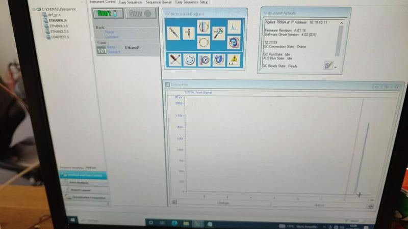 Agilent 7890 A GC (Gas Chromatography)