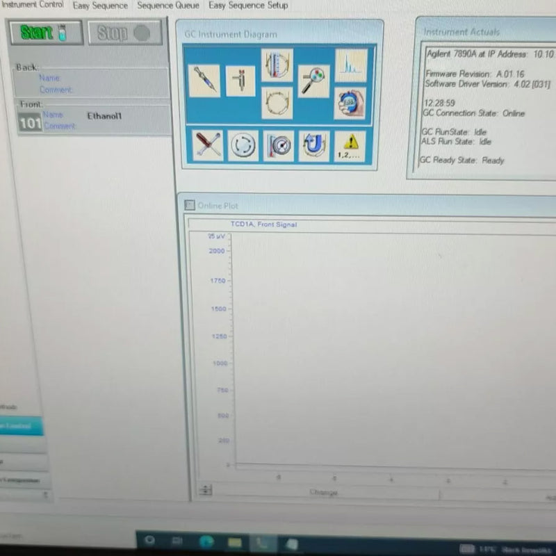 Agilent 7890 A GC (Gas Chromatography)
