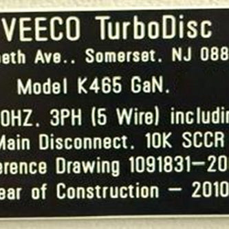 Veeco K 465 i Epitaxial Growth System