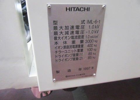 Hitachi IML 6 1 Ion Mill