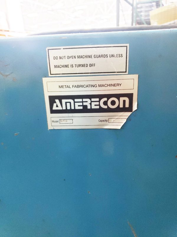 Amerecon SRI 6-174 Slip Roller / Tube Bender